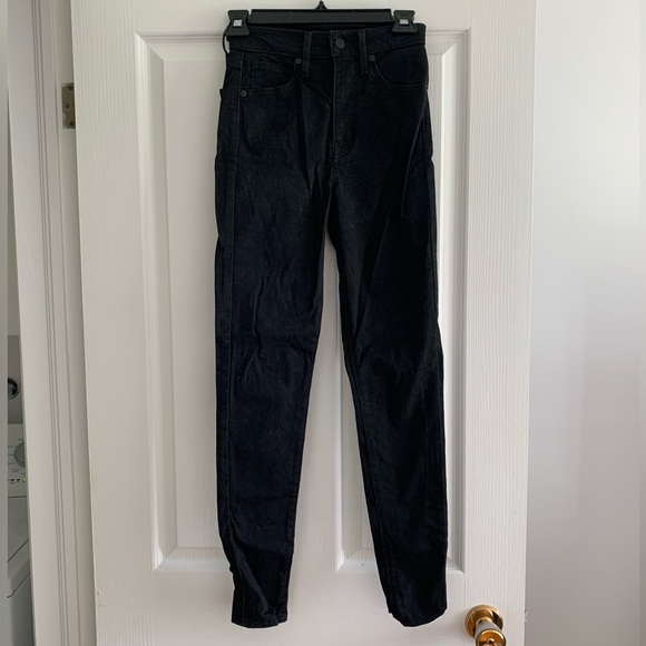LEVI'S BLACK SKINNY JEANS - Picture 3 of 5